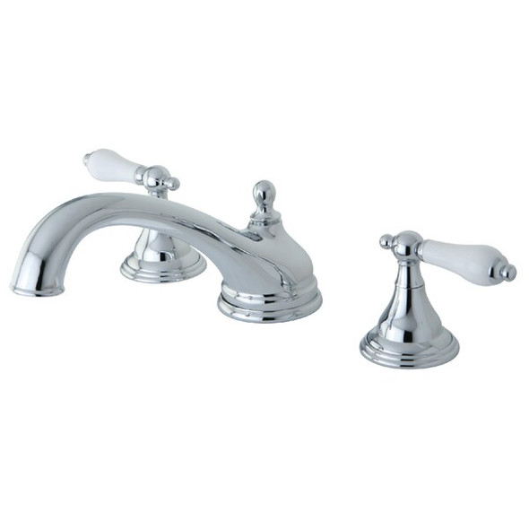 Kingston Brass Roman Tub Faucet, Polished Chrome, Deck Mount KS5531PL