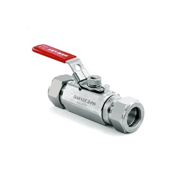 Ham-Let Manual 2-Way Ball Valve,Let-Lok,SS H-700-SS-L-25MM-T-LD