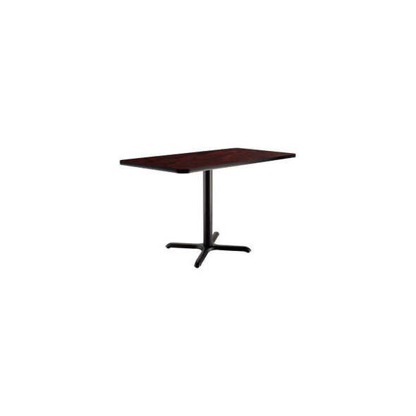 Interion Breakroom Table 48""L x 30""W x 29""H Mahogany
