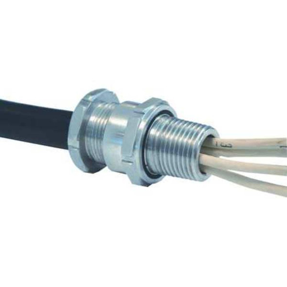 Appleton Electric Cable Connector,3/4 In,Straight,Silver TC075055