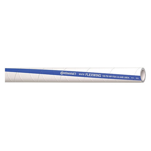 Continental Food Hose,3/4" ID x 25 ft.,White FTH075-25-G