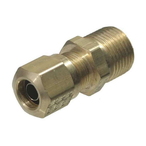 Tramec Strt, Brass, Comp. 3/8 in, MNPT 1/4 in 968-6NS