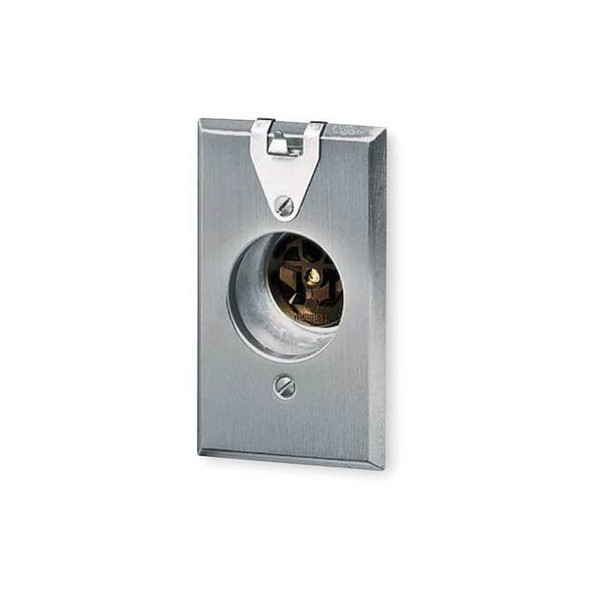 Straight Blade Receptacle, 5-15R, 15 A, 125V AC, 2 Pole, 3 Wire, Grounded