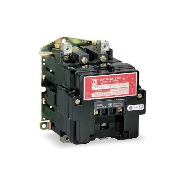 Square D 120VAC Electrically Held Lighting Contactor 2P 100A 8903SQO1V02