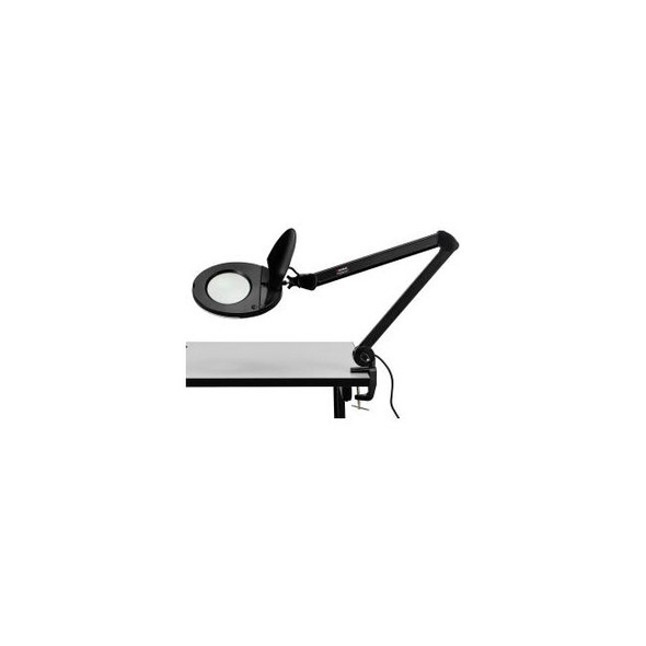 Global Industrial 3 Diopter LED Magnifying Lamp Black