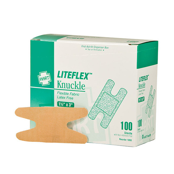 HART Health® Liteflex™ Light Woven Elastic Adhesive Bandage, Knuckle, 100/Box