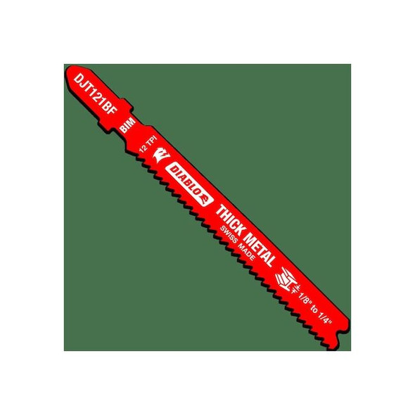 Diablo JigsawBlade, 3.625 in L, Bi-Metal, PK5, TPI-12 DJT121BF5
