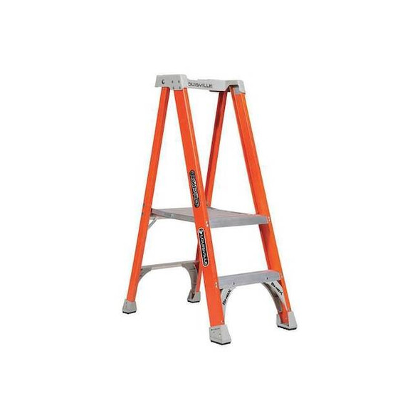 Louisville 4 ft 0.33 in Fiberglass Platform Stepladder, 300 lb Capacity FXP1702