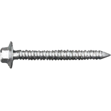 Screw Anchor, 1/4 in Dia., Hex, 1 3/4 in L, Steel Ultra Shield, 1000 PK