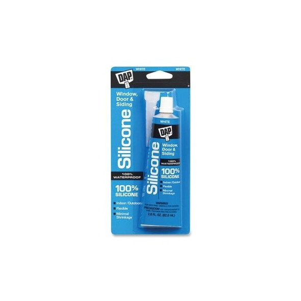 All-Purpose 100% Silicone Rubber Sealant, 2.8 oz, Tube