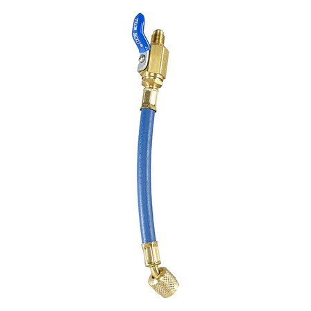 Yellow Jacket Hose, 9 in L, Blue, 800 psi, 8 in Bend 29211