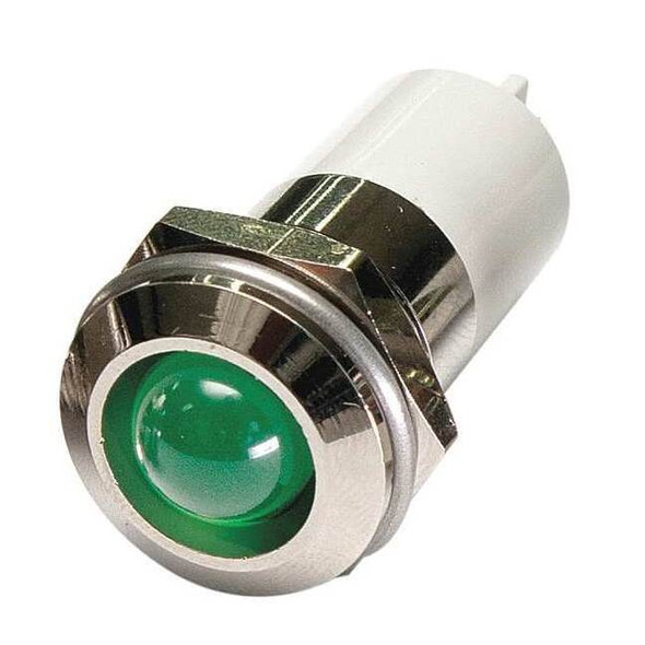 Manufacturer Varies Raised Panel Light, Green, 110 V AC 24M153