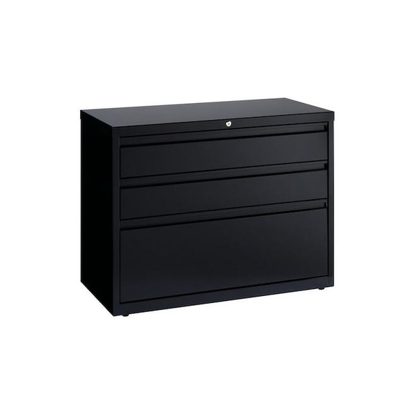 Hirsh 36" W 3 Drawer File Cabinet, Black,  Letter 19626