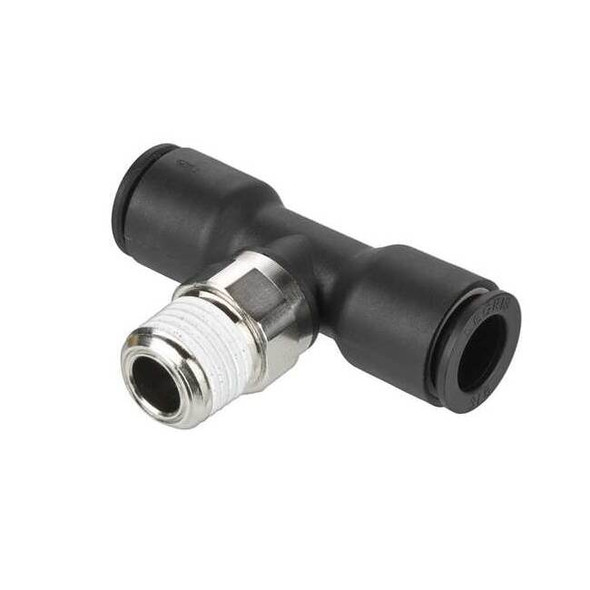 Legris Fractional Push-to-Connect Fitting, Nylon, Black 3108 62 21
