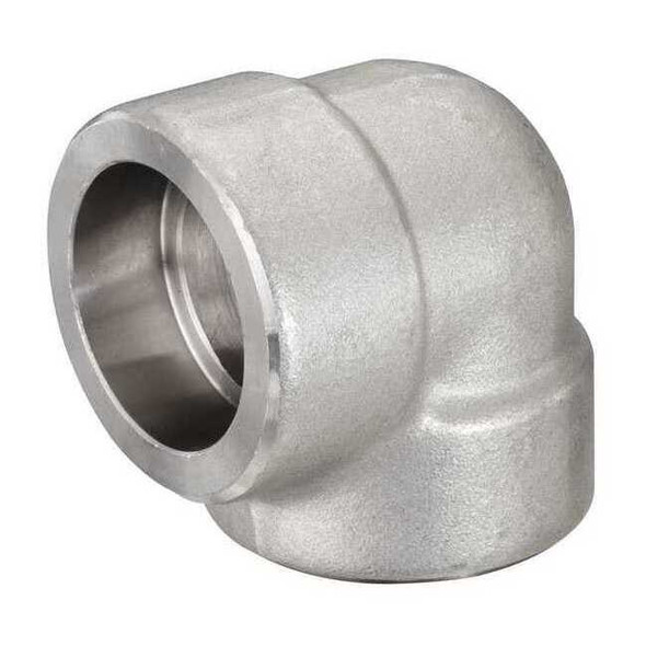 1-1/2 in Stainless Steel 90Â° Elbow, Socket Weld, Class 3000, 316L