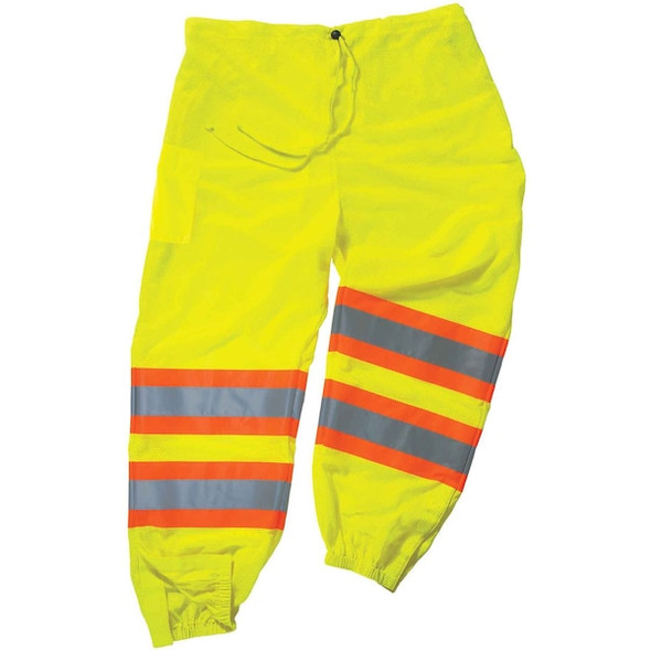 Ergodyne 2XL/3XL Class E Two-Tone Pants, Lime 8911