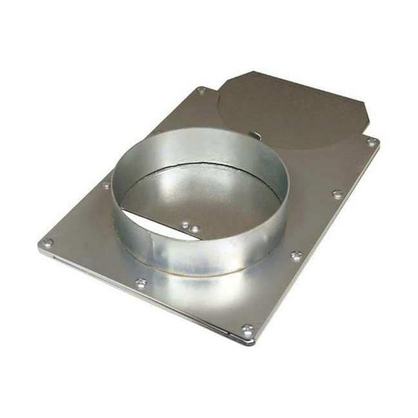 Blast Gate, Galvanized Steel Gate, Zinc Electroplated Body, 20 in W, 9 1/2 in L