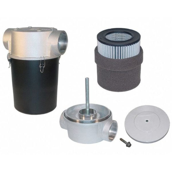 Solberg Vacuum Filter,4 In FNPT,5 Micron,520 CFM CT-235P-400C