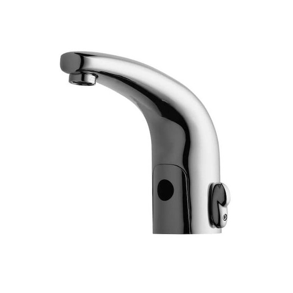 Sensor Single Hole Mount, 1 Hole Mid Arc Bathroom Faucet, Polished chrome