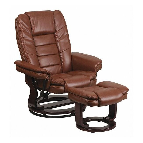 Flash Furniture Brown Aged LeatherSoft Swivel Recliner & Ottoman BT-7818-VIN-GG