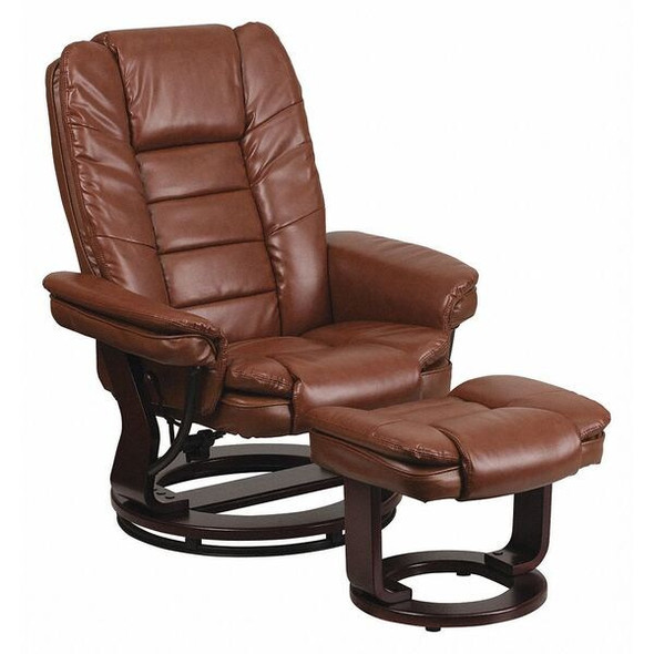 Flash Furniture Brown Aged LeatherSoft Swivel Recliner & Ottoman BT-7818-VIN-GG