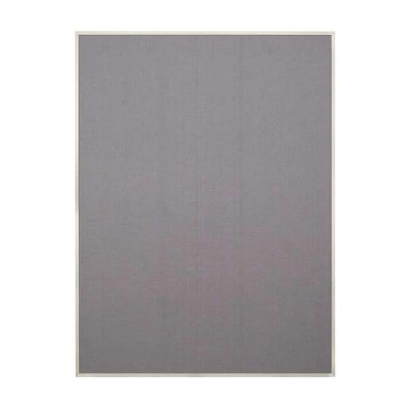 United Visual Products Fabric Bulletin Board 36"H x 48"W UV642AEZ-GREY-SATIN