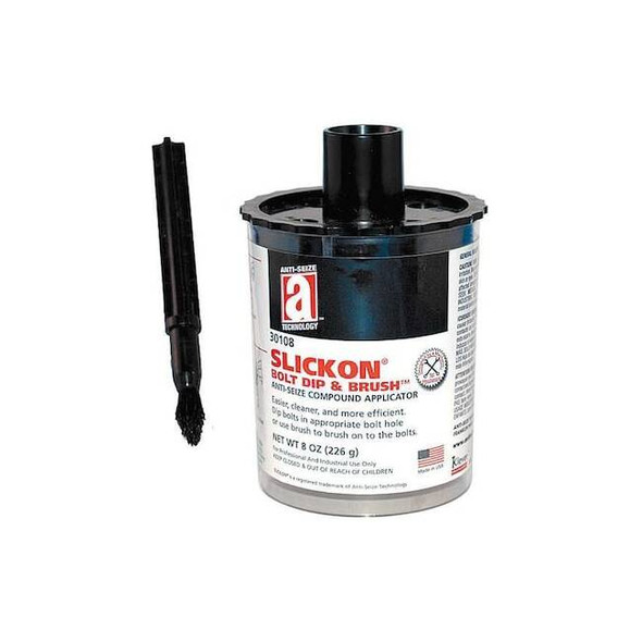 Anti-Seize Technology Anti Seize,Bolt Dip and Brush,8 oz 13338