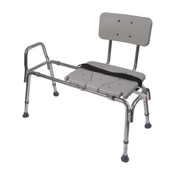 Dmi Smooth Bench, 19" L, Aluminum, Plastic, Textured 522-1734-1900