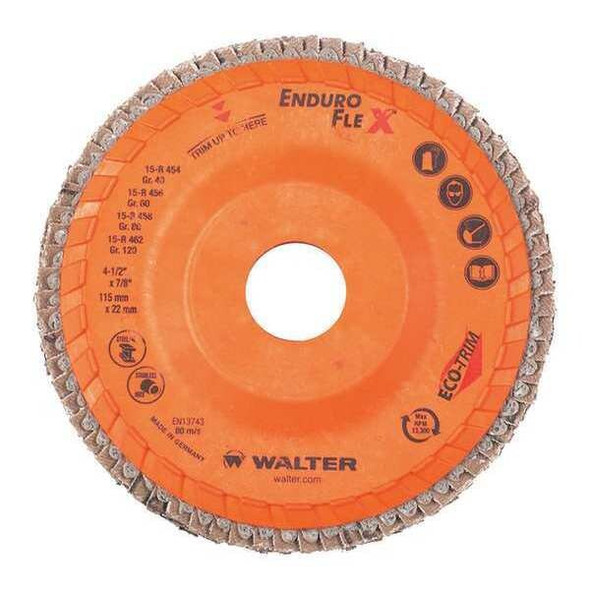 Walter Surface Technologies Flap Disc,Coarse,Grit 40 15R454