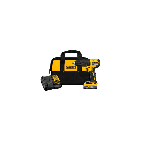 DeWalt 20V MAX Compact Cordless Hammer Drill/Driver Kit 1/2"" Brushless Powersta