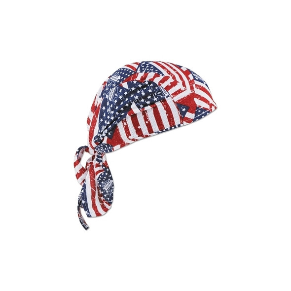 Chill-Its 6615 High-Performance Dew Rags, 6 in X 20 in, Stars/Stripes