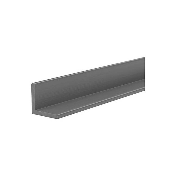 Gray PVC Type 1 PVC Angle Stock, 3 ft L, 0.187 in T, 7,200 psi