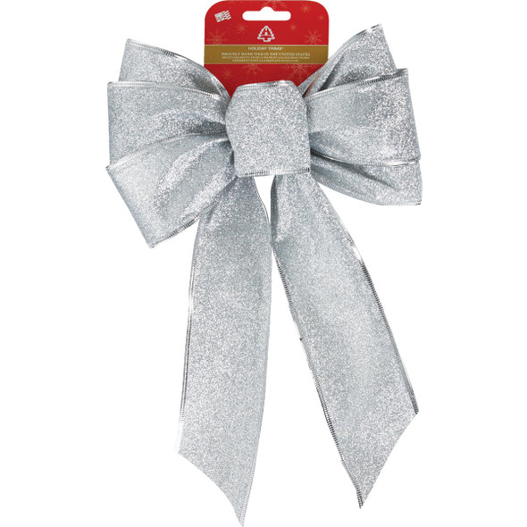 Holiday Trims 7lp 8.5x14 Gltr Hldy Bow 6166 Pack of 12 900204