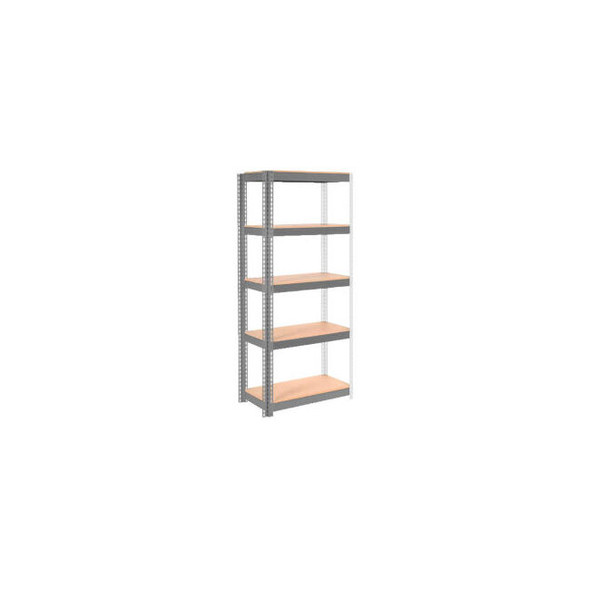 Global Industrial 5 Shelf Standard Duty Boltless Shelving Add On 36""Wx12""Dx96"