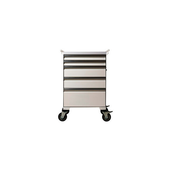 Global Industrial Medical Cart with 5 Drawers White