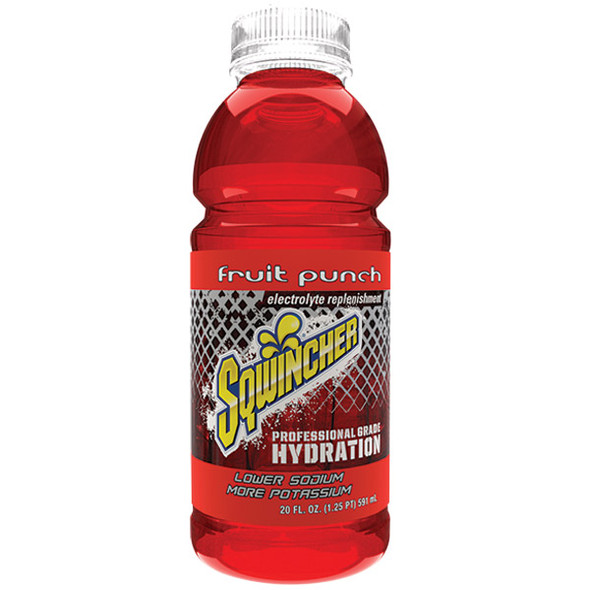 Sqwincher® Ready-To-Drink, 20 oz Bottles/Yield, Fruit Punch, 24/Case
