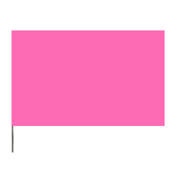 Presco PresGlo Marking Flags, 21", Pink Glo, 1000/Case