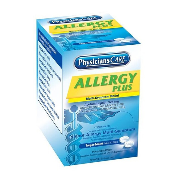 Allergy Plus Antihisamine, 2 Pkg/50 Each