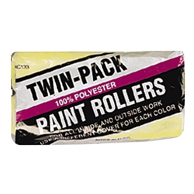 Economy Twin-Pack Roller Cover, 9 in, 3/8 in Nap, Polyester