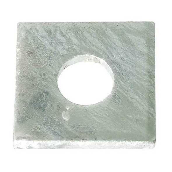 Square Washer, Fits Bolt Size 3/4 in ,Low Carbon Steel Galvanized Finish