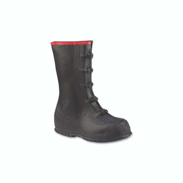 Supersize Rubber Overshoes, Size 11, 15 in H, Black