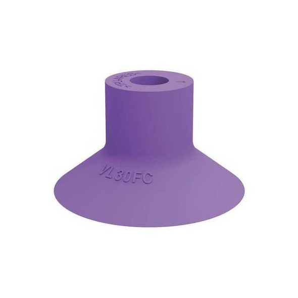Piab Suction Cup,Purple,30mm Dia.,18mm H,PK5 VL30FC