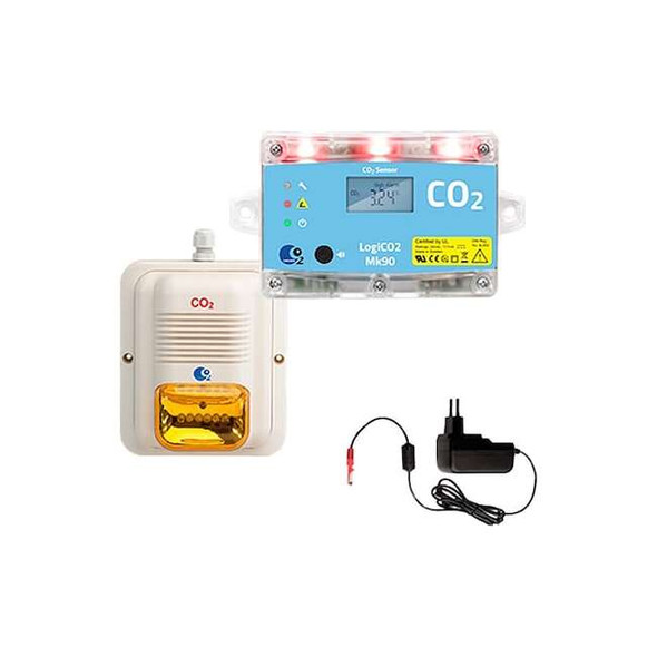 Logico2 Carbon Dioxide Sensor, For use with Mk90 Central Unit, Wall Mount 2090