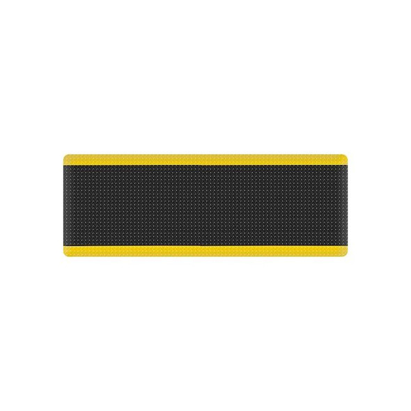 Antifatigue Mat, 3 ft L x 10 ft W, 15/16 in Thickness, Vinyl, Black/Yellow