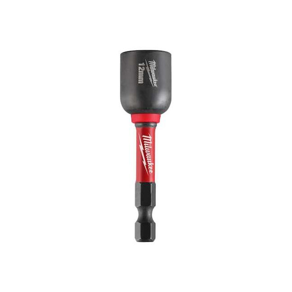 Milwaukee Tool Nutsetter,L:2 9/16",Socket:12mm,PK10 49-66-4612