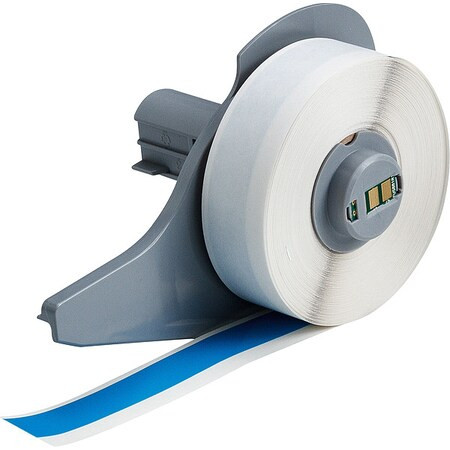 Brady ContinuousLabelStock,Blue,Gloss,1/2inW M7C-500-595-LB