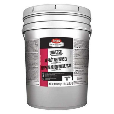 Krylon Industrial Primer,Oil Based,5 gal. Size,White K000S4700-20