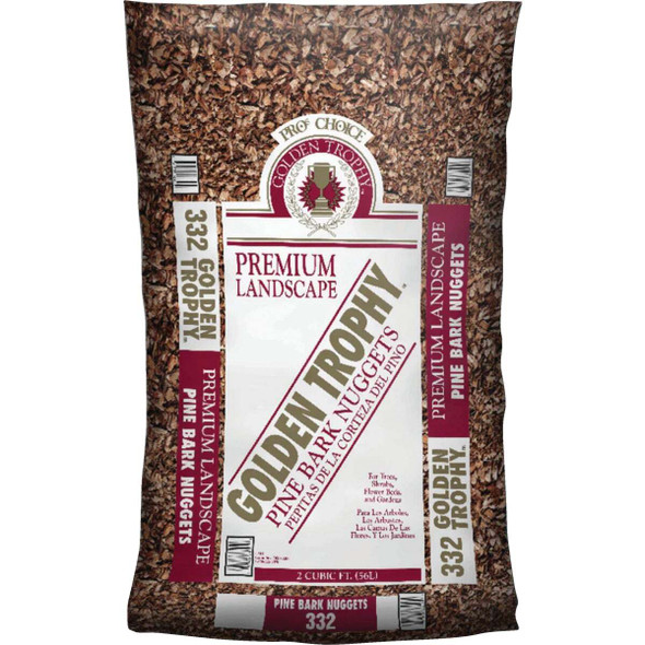 Landscape Select 2 Cu. Ft. Medium Pine Decorative Bark Mulch Nuggets LS2PNUG