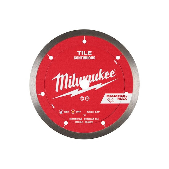 Milwaukee Tool 7" DIAMOND MAX Continuous, Tile Diamond Blade 49-93-9207