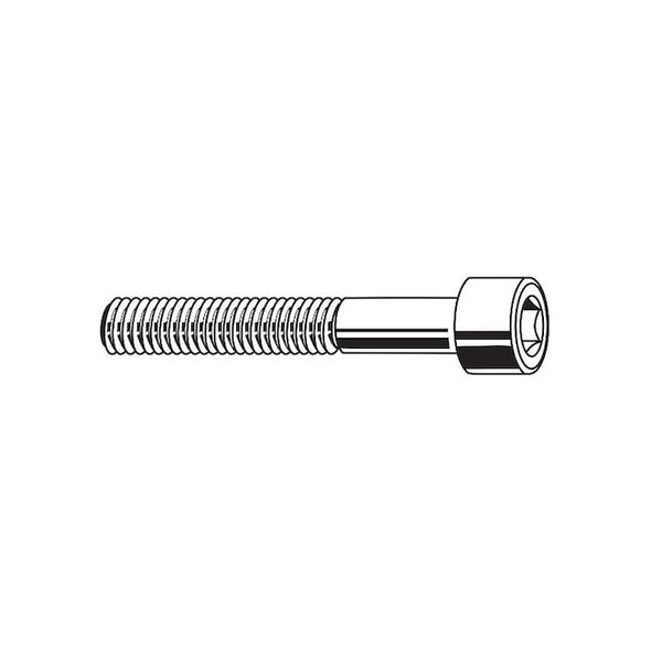 3/4"-10 Socket Head Cap Screw, Socket, Zinc Plated Steel, 3 in Length, 5 PK